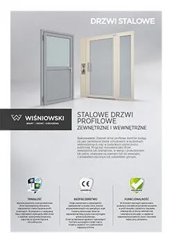 Okładka karty technicznej drzwi stalowych profilowych WIŚNIOWSKI